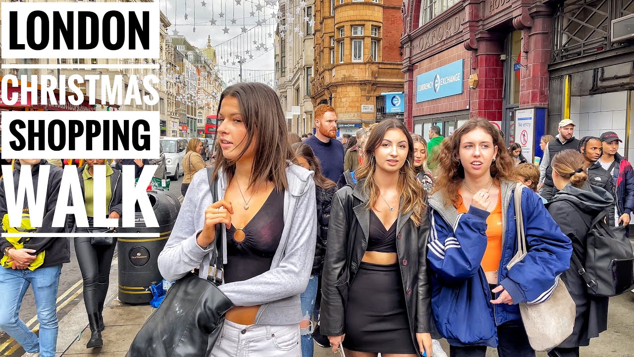 London Walk 2021| Christmas in London | Busy Oxford Street to Regent Street Shopping Walk [4K HDR]