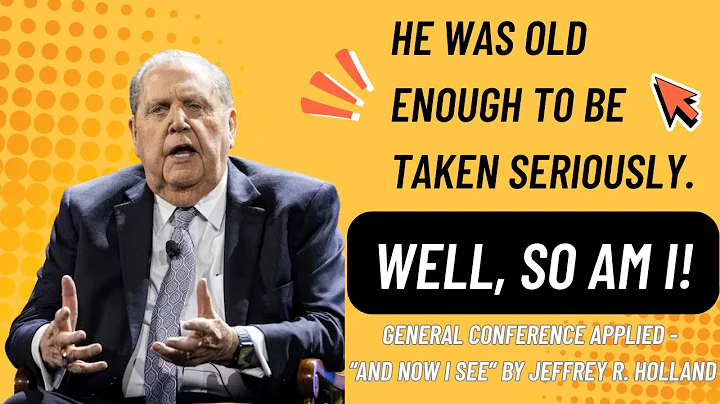 Miracles of Healing and Powerful Faith - "And Now I See" by President Jeffrey R. Holland - Oct 2025