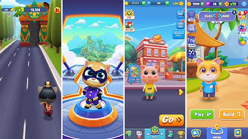 Talking Tom Gold Run,Talking Tom Hero Dash,Pet Runner,Running Pet (Android/iOS) Gameplay