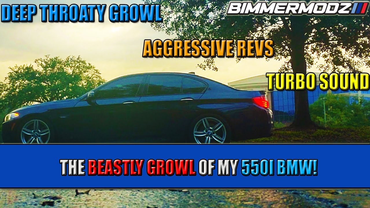 LISTEN TO THE DEEP THROATY GROWL OF MY 550I BMW!