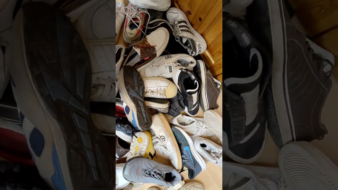 Trashed sneakers: Climb my pile of trashed sneakers