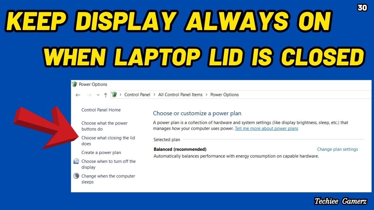 Keep Laptop Screen Always On When Lid Is Closed On Windows 10 | 2026 ...