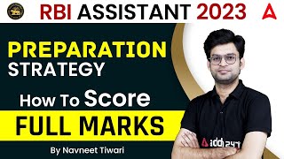 RBI Assistant 2023 Preparation Strategy to Score Full Marks | By Navneet Tiwari