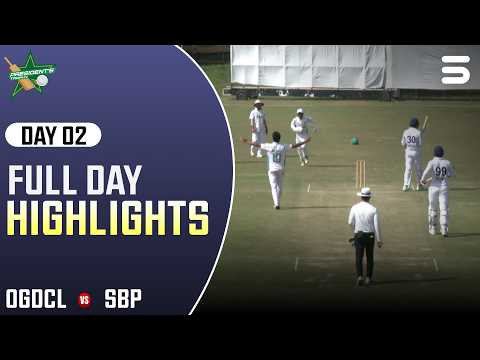 Full Day Highlights | DAY 2 | OGDCL v SBP | President's Trophy Grade-I | MZK1T