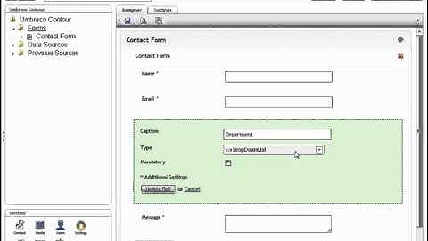 Umbraco Contour, create forms without coding