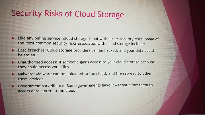 How Safe Is Cloud Storage?