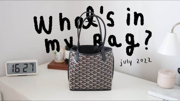 unboxing a goyard anjou mini bag 💙 love that its reversible and