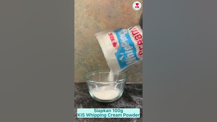 Cara menggunakan KIS Whipping Cream Powder