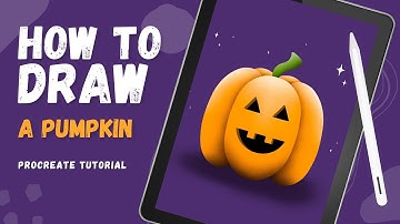 HOW TO DRAW A SPOOKY HALLOWEEN PUMPKIN | Beginner friendly Procreate Tutorial on iPad Pro
