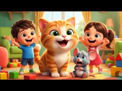 Meow Meow Billi Kerti Meow | म्याऊँ म्याऊँ बिल्ली करती म्याऊँ | Hindi Rhyme | Nursery Rhyme For Kids