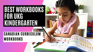 BEST WORKBOOKS FOR UKG, KINDERGARTEN HOMESCHOOLING | Canadian Curriculum Workbooks for 5-6 year Old