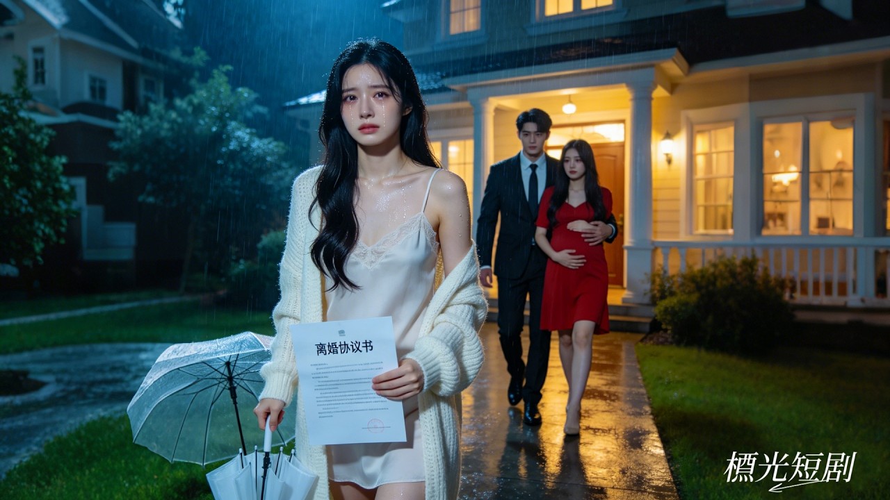 В браке 3 года,она под дождём встречала его,он привёл беременную любовницу; она ушла, он запаниковал