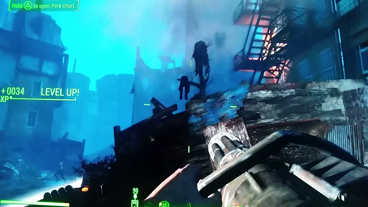 I tried to beat fallout 4 with a mini nuke minigun without dying