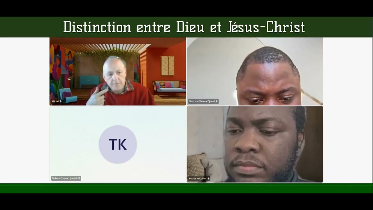 DISTINCTION ENTRE DIEU ET JÉSUS-CHRIST