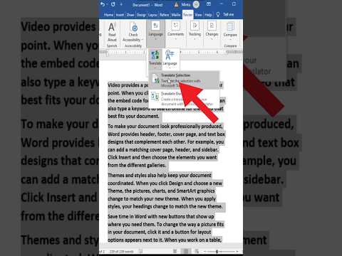 how to translate your documents in MS Word #education #msword #word #tricks #shorts