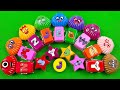 Numberblocks 🏳️🌈 Hidden Slime Opening Alphablocks Clay with Suitcase & Shapes Colorful ASMR 💫💖