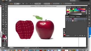 Adobe Illustrator Using the mesh tool Creating an apple