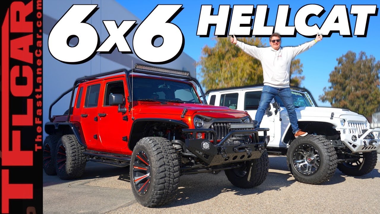 This 6X6 Hellcat Wrangler Pickup Is Only Vehicle You'll Ever Need! - YouTube