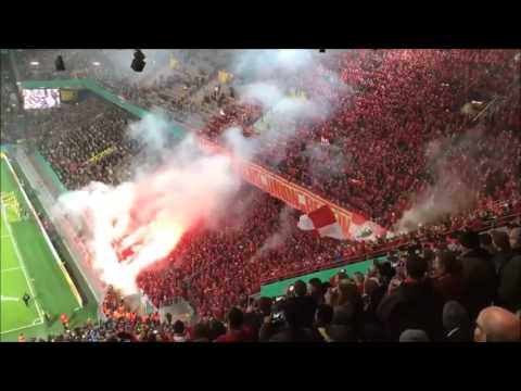 Union Pyroshow in Dortmund (Borussia Dortmund - 1.FC Union Berlin | DFB-Pokal)