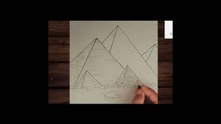pyramids of giza drawing tutorial