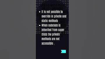 Java interview questions part -4 overriding in private and static methods