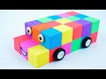 Satisfying Video l Kinetic Sand Rainbow Car Cutting ASMR | Sand Koreean