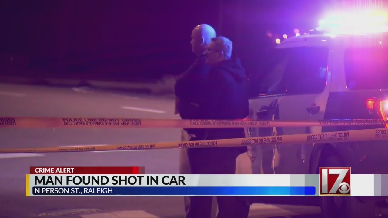 Man found shot in car in downtown Raleigh - YouTube