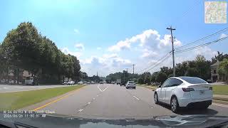 Heavy Traffic Leaving Alpharetta | McGinnis Ferry to Suwanee | GPS Map Overlay