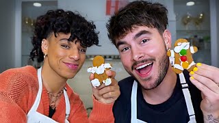 TEACHING LARRAY HOW TO BAKE GINGERBREAD COOKIES screenshot 3