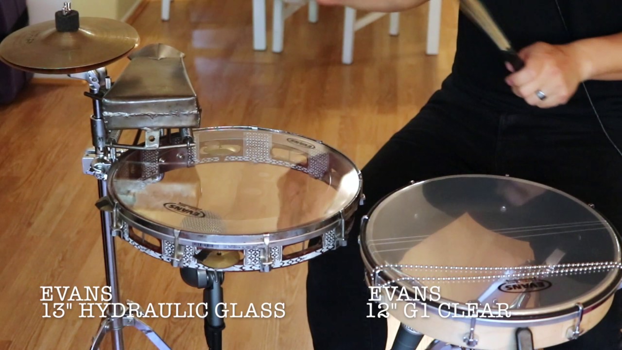 evans hydraulic glass drum heads