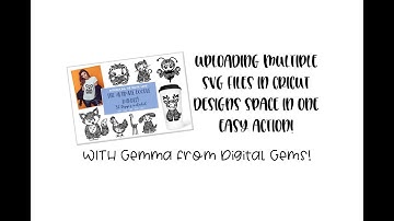 Uploading multiple SVG files to Cricut Design Space in one easy action!!!
