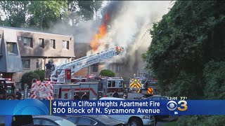 4 Injured, 100 Displaced After Fire Rips Through Delaware County Apartment Building