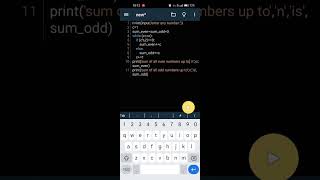 program to find sum of all even and odd numbers up to specified number#python