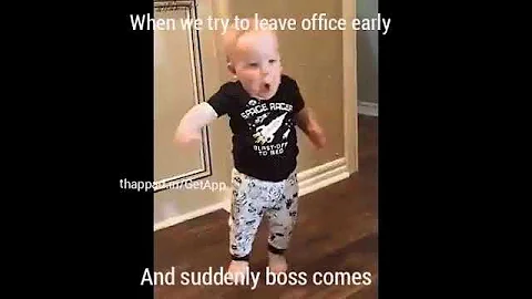 Short Funny Video: When you try to Leave Office Early and Suddenly Boss Comes