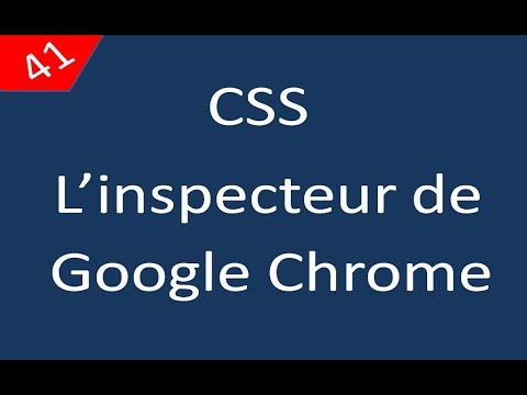 CSS للمبتدئين 41 L'inspecteur de google chrome