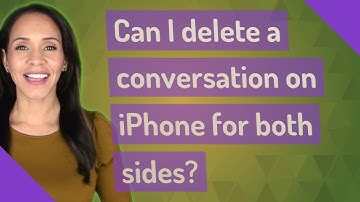 Can I delete a conversation on iPhone for both sides?