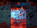Lava chemical reactions! #aiasmr #oddlysatisfying #satisfying #lava #fruitcutting #lavaasmr