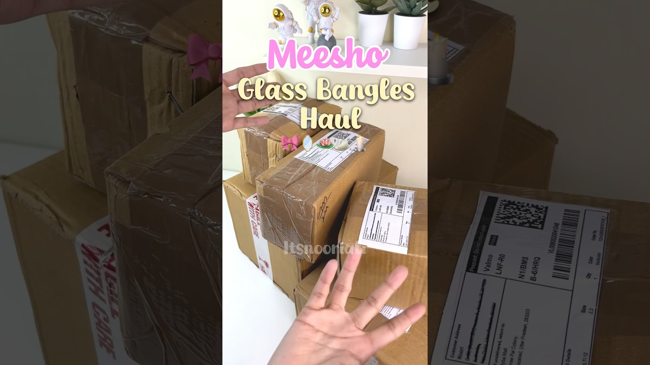 Glass Bangles Haul 🪷 | Meesho | Meesho Haul | Noori Ali