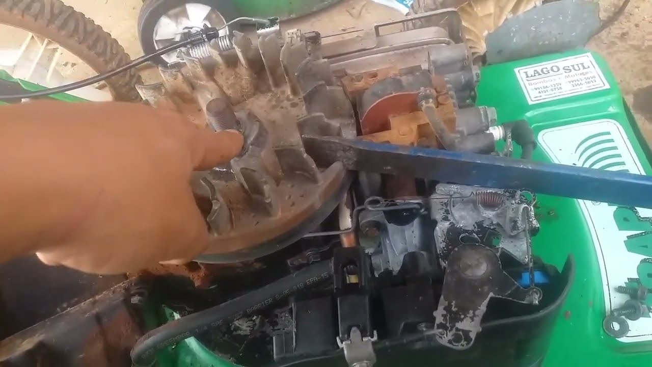 cortador de grama trapp motor briggs serie 650 dando tranco na tampa e ruim pra funcionar