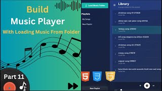 Build an Offline Music Player in JavaScript | Save Playlist & Recent Songs (HTML + CSS) screenshot 5