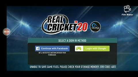 real cricket 20 fb account login problem solved in Hindi