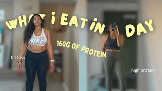 What I eat in a day for my goals | 160g of protein