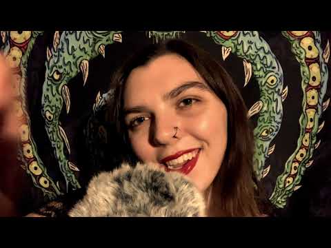 ASMR Hand Movements & Fluffy Mic Sounds with Whispers 🎙