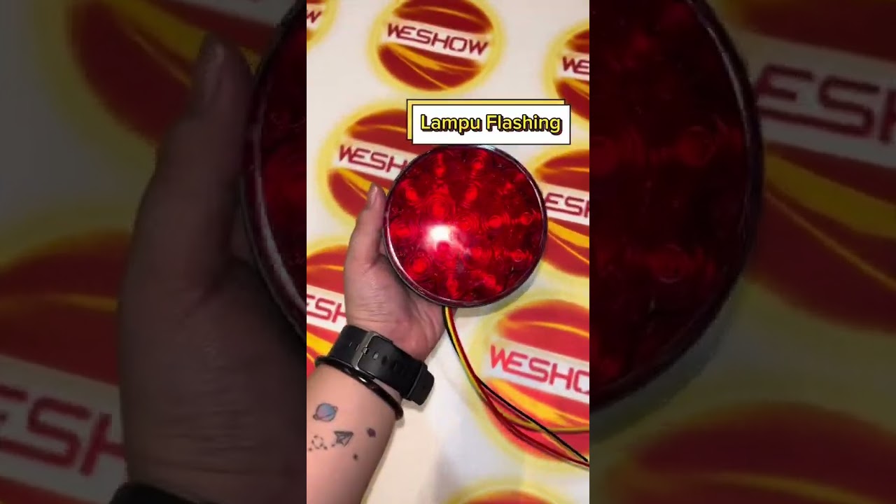 WeShow 4Inch Red Yellow Flashing Light 12v-24v 🚛🚙 Pm Us/012-677 8725 