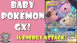 Baby Pokemon Tag Team GX Can Remove Your ENTIRE Bench… (For 16 energy!) Baby Pokemon Tag Team GX Can Remove Your ENTIRE Bench… (For 16 energy!)