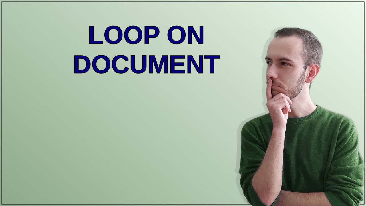 Tex: Loop on document - YouTube