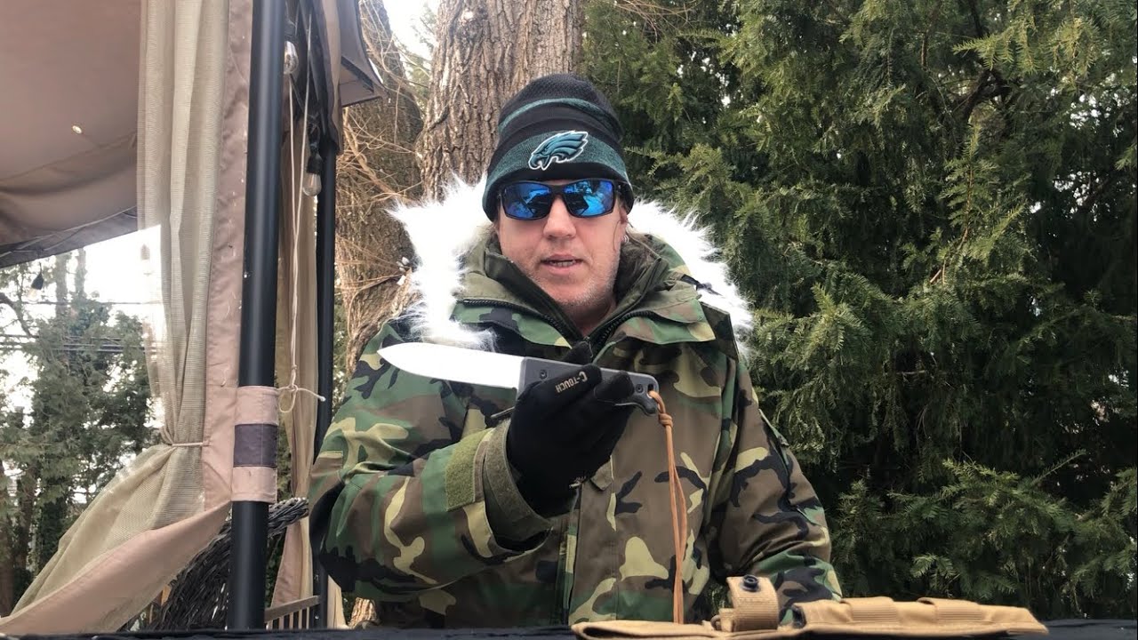 Ontario SK5 Blackbird in 154CM plus US Military Issued Cold Weather Parka and Pants