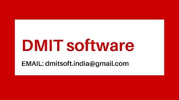 DMIT software | How to use DMIT software | DMIT SOFTWARE