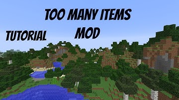 Minecraft (1.7.2.) - How To Install TooManyItems - For Mac