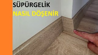 Süpürgelik nasıl takılır çakılır 45 derece kesilir montaj? Laminant parke süpürgeliği nasıl döşenir?